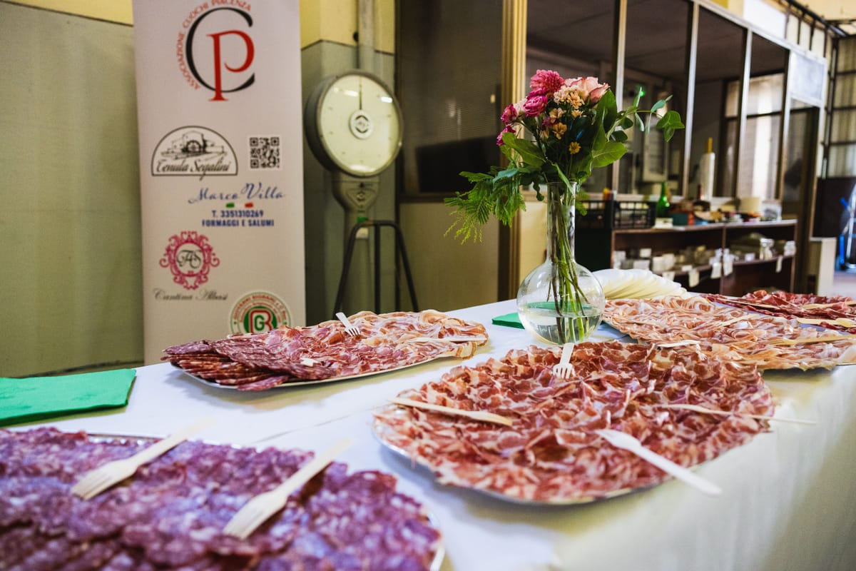 Interno della cantina a Carpaneto Piacentino